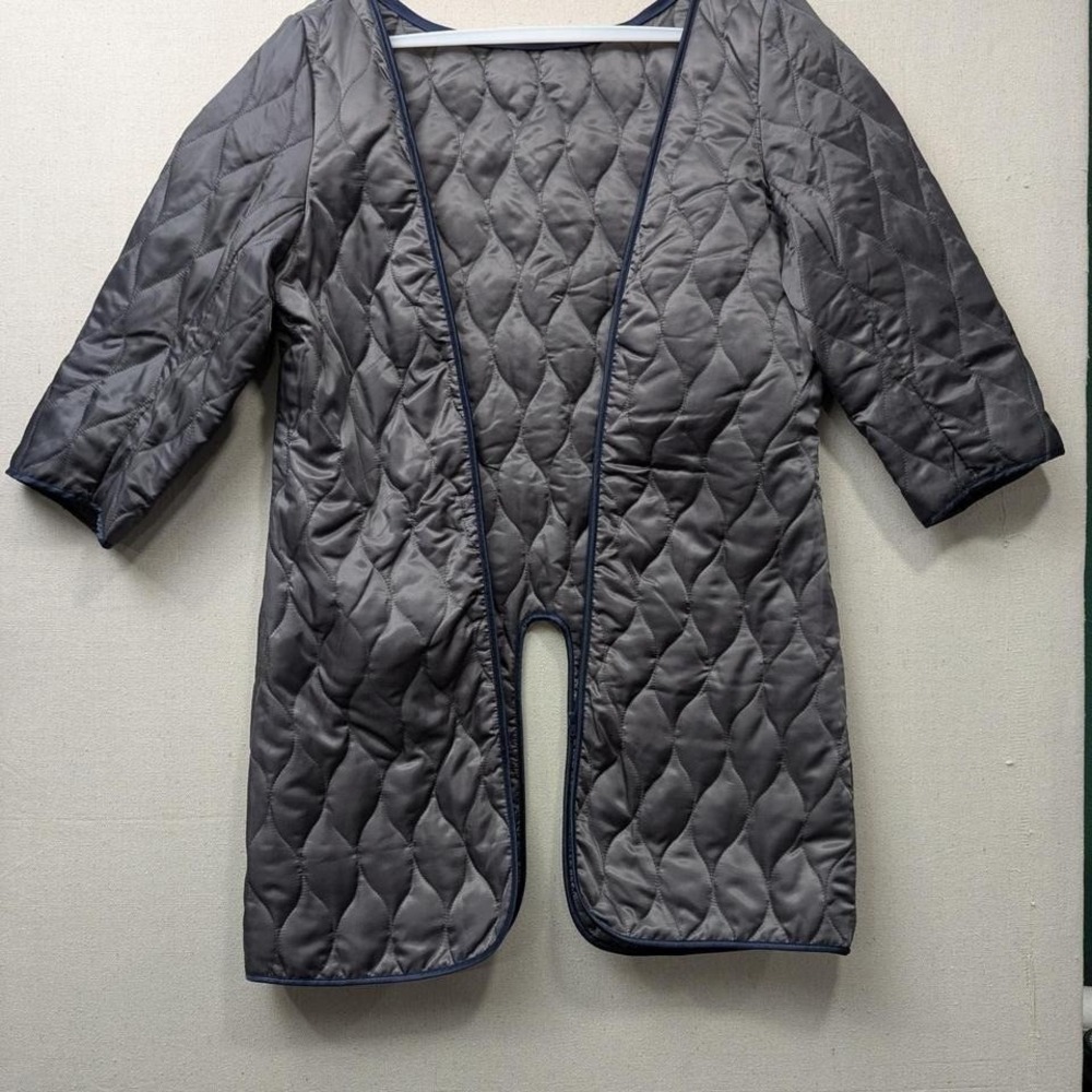 Women's Quilted Thermal Liner Jacket Size 10 Gray 3M Thinsulate‎ Insulated